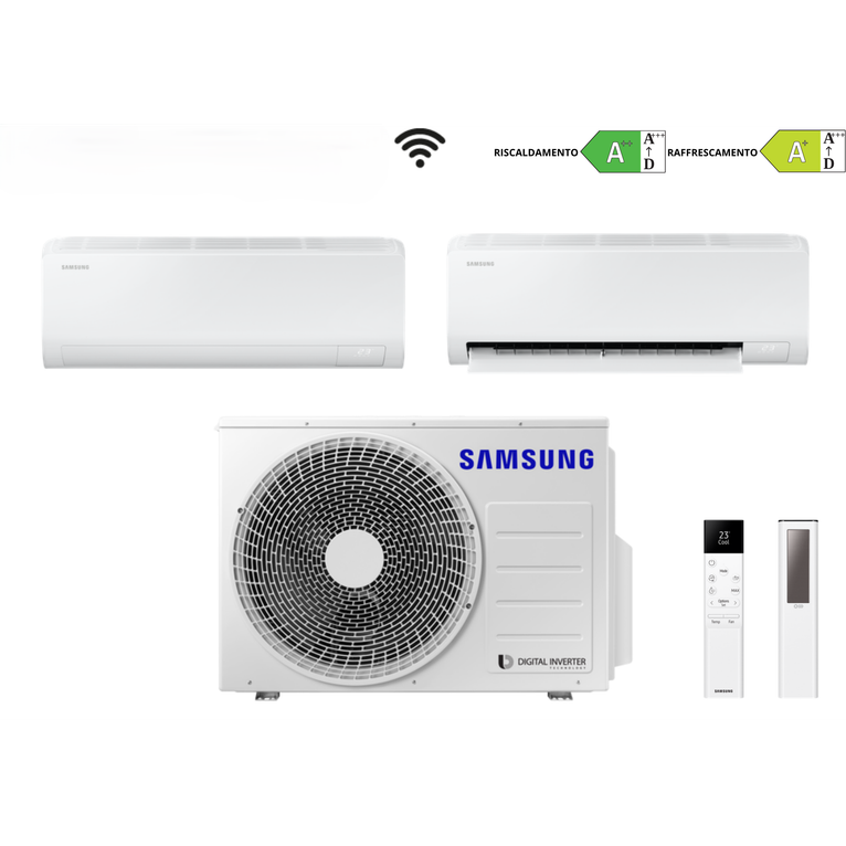 condizionatore samsung dual split cebu s2 6.8kw 9000+9000 btu wi-fi