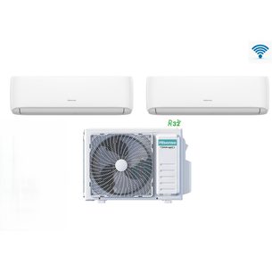 Condizionatore HISENSE DUAL SPLIT 12000+12000 BTU HI-COMFORT 5 kW WI-FI