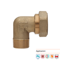 gomito a compressione frabo per tubo in rame 14x1/2 maschio
