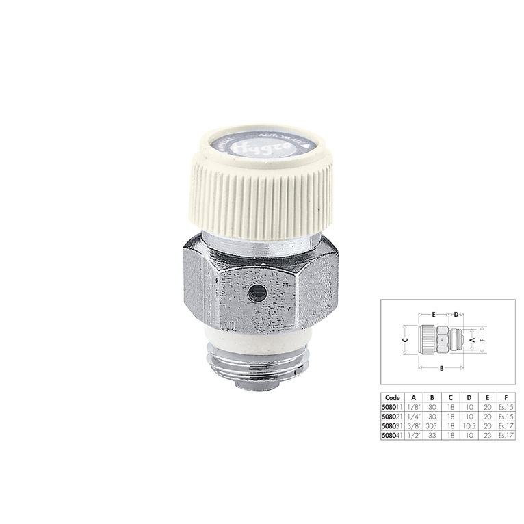 valvolina igroscopica 1/2 nichelata