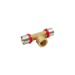 RACCORDO TIEMME A TEE FEMMINA A PRESSARE PER TUBO MULTISTRATO diametro 20 x 1/2 x 20