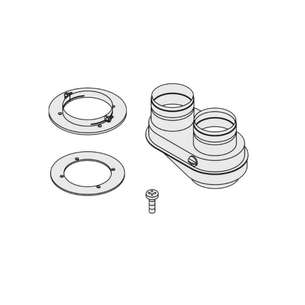 Adattatore sdoppiato Bosch Ø60/100 Ø80/m
