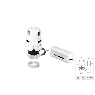 COMANDO TERMOSTATICO CON SENSORE REMOTO LUNGH. = 2mt