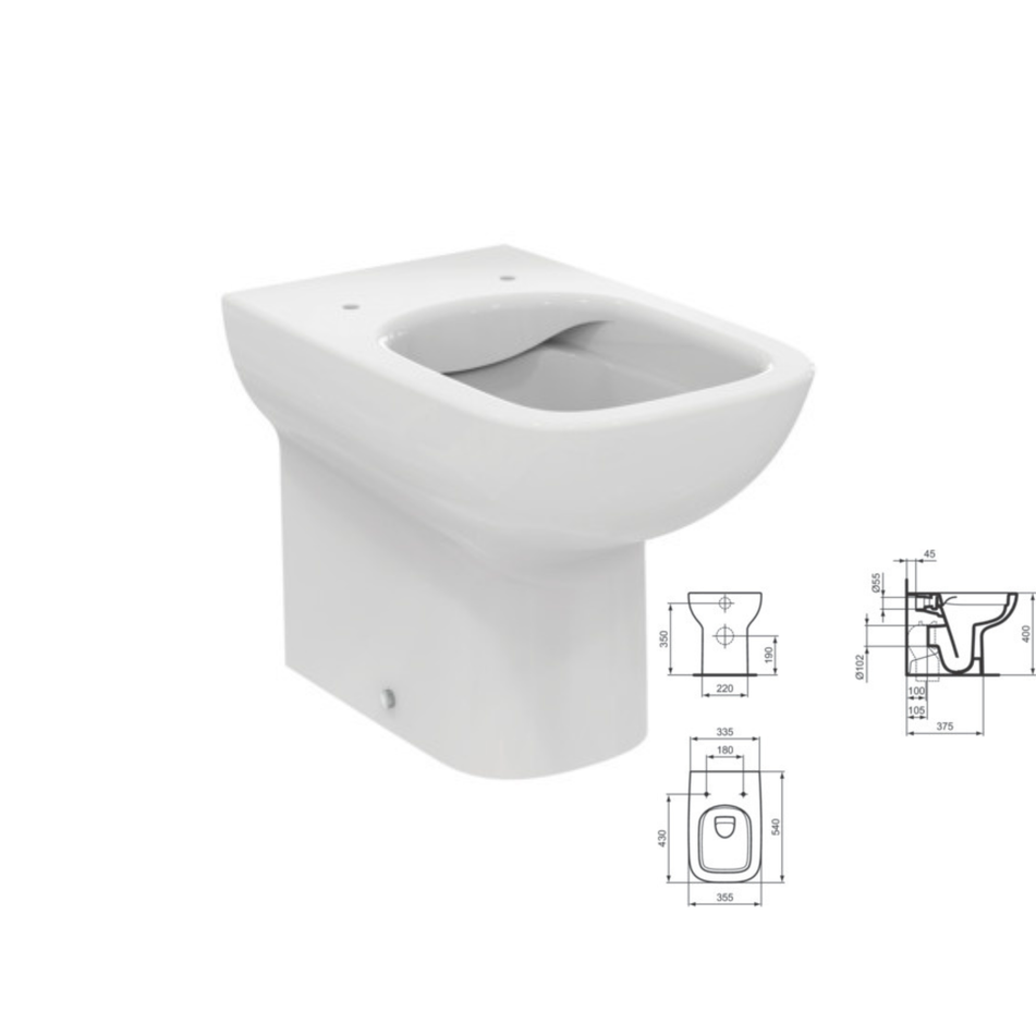 vaso-a-terra-filo-parete-ideal-standard-serie-ilife-bianco-lucido-senza-sedile