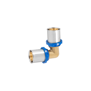 APE RACCORDO CURVO A PRESSARE PER TUBO MULTISTRATO DN 63x63 