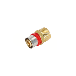 RACCORDO TIEMME DIRITTO MASCHIO A PRESSARE PER TUBO MULTISTRATO diametro 32x1 