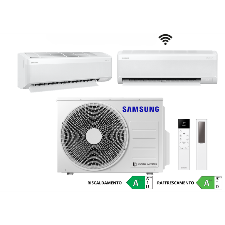 samsung dual wind free avant s2 5kw 12000+12000 btu wi-fi a+++/a++