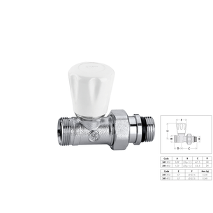 VALVOLA TERMOSIFONE 3/8 M PER RAME