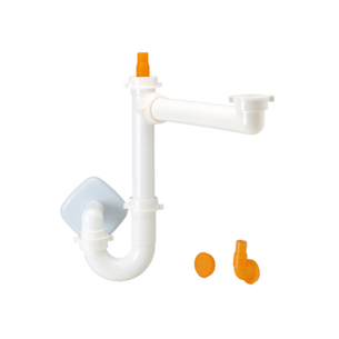 SIFONE SALVASPAZIO LIRA PER LAVELLO CUCINA SINGOLO - 40 mm 12 cm - 1 1/2"