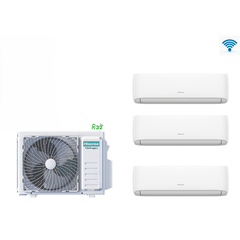 condizionatore hisense trial split hi-comfort 6.2 kw 9000+9000+9000 btu