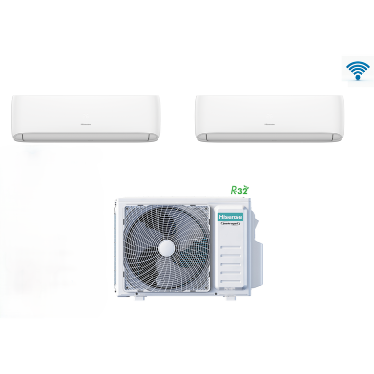 condizionatore hisense dual split hi-comfort 7.0kw 12000+12000 btu wi-fi