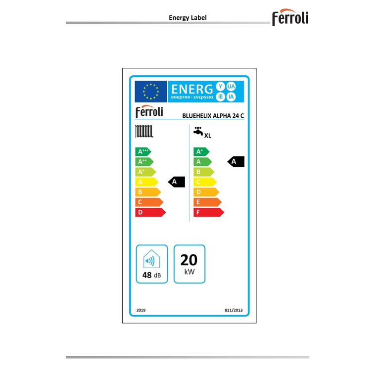 caldaia a condensazione ferroli bluehelix alpha 24c