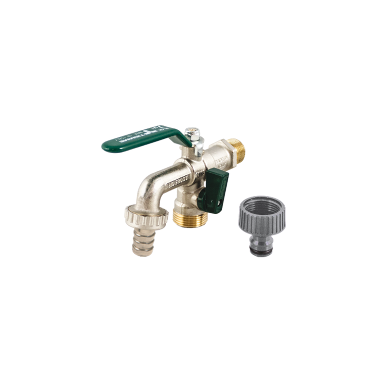 rubinetto tiemme a sfera con portagomma no-frost diametro 1/2"