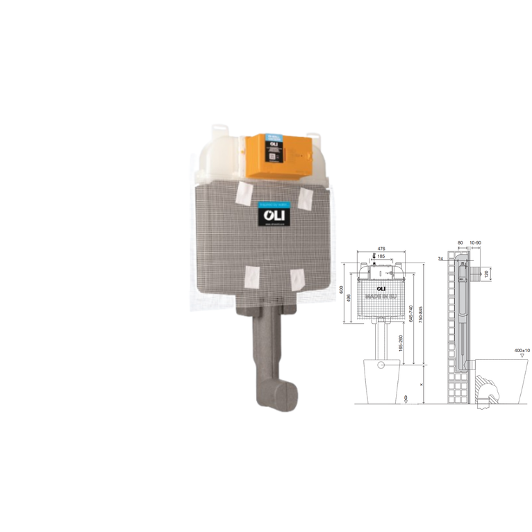 cassetta incasso oli74  con canotto