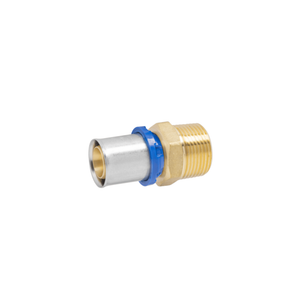 APE RACCORDO DRITTO A PRESSARE Ø 50 x 1 1/2 MASCHIO PER TUBO MULTISTRATO