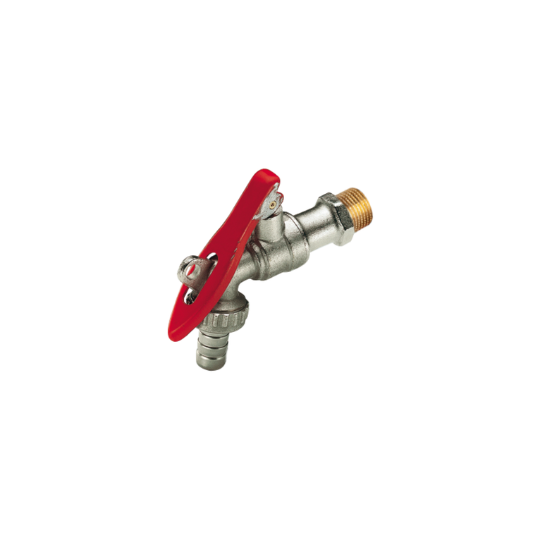 rubinetto tiemme a sfera eolo con portagomma diametro 1/2" a leva lucchettabile