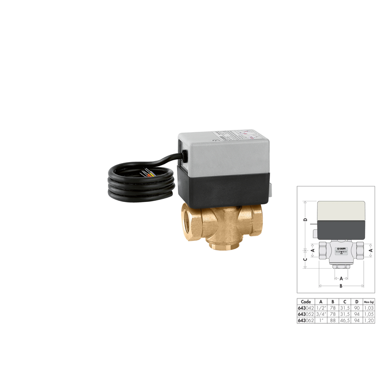 valvzona motorizzata 3vie dn 1