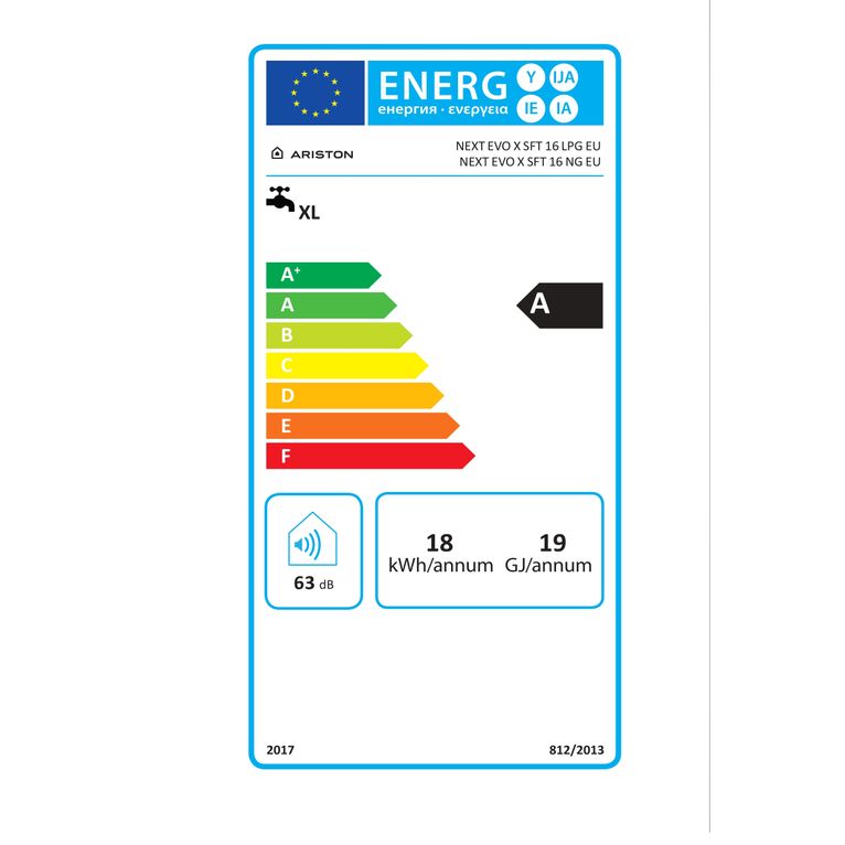 scaldacqua ariston next evo x 16 a gpl - camera stagna