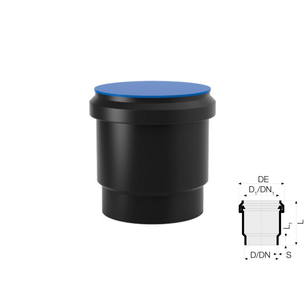 BICCHIERE A INNESTO VALSIR HDPE DIAMETRO 75 A SALDARE