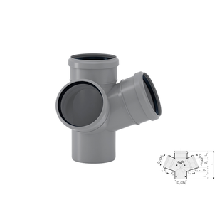 VALSIR BRAGA AD ANGOLO A INNESTO DN 110/110/110 - 67° 30'