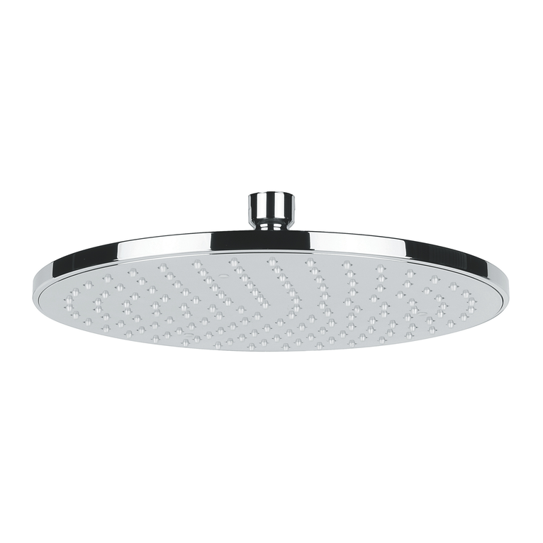 soffione doccia emmevi tondo in abs - anticalcare con snodo 1/2" cromato
