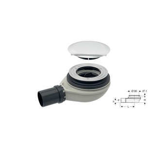 PILETTA DOCCIA GEBERIT CON PIATTELLO