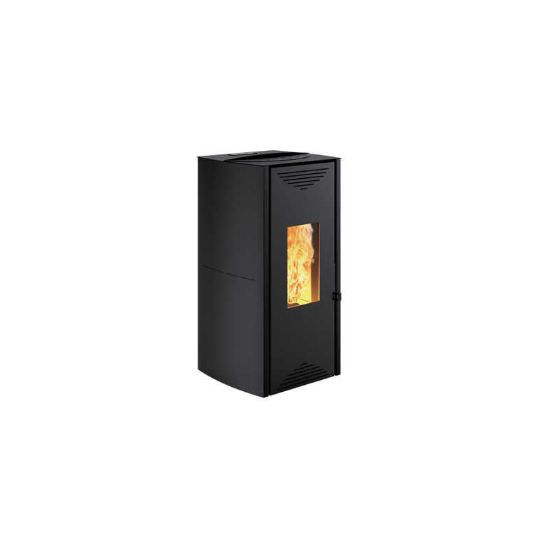 termostufa a pellet tuga e nero 18.3 kw (14.0 kw) caminetti montegrappa
