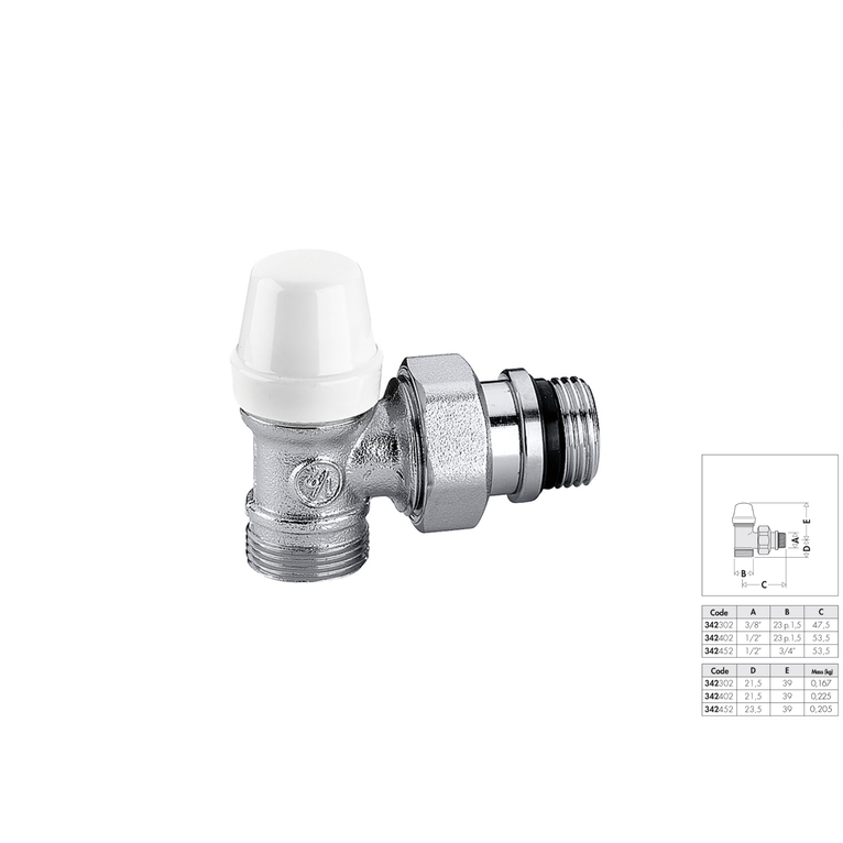 detentore 1/2 squadra rame