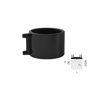 MANICOTTO ELETTRICO VALSIR HDPE DIAMETRO 90 A SALDARE