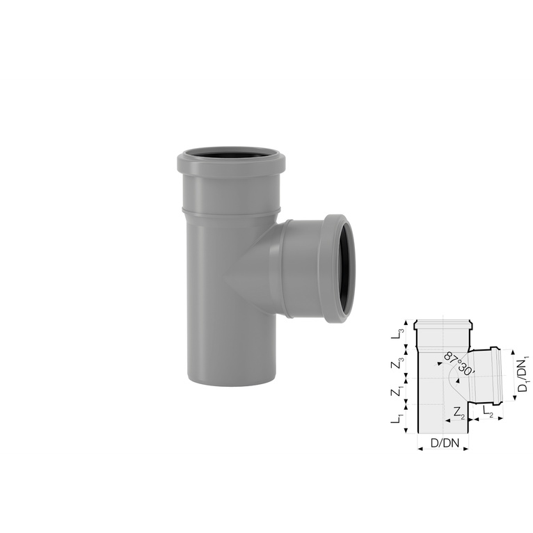 valsir braga a innesto pp htea dn 110/110 - 87° 30'