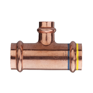 FRABO RACCORDO A T RIDOTTO 28x22x28 mm F/F/F A PRESSARE IN RAME