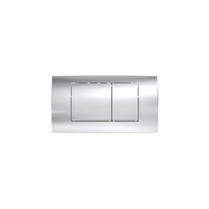 PLACCA  2 TASTI CROMO