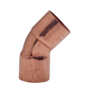 FRABO CURVA 45° IN RAME FEMMINA/FEMMINA 54 mm PER TUBI IN RAME
