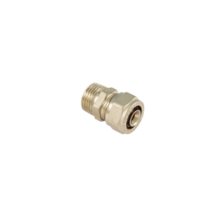 RACCORDO TIEMME DRITTO MASCHIO A STRINGERE TUBO AL-PEX diametro 32X1