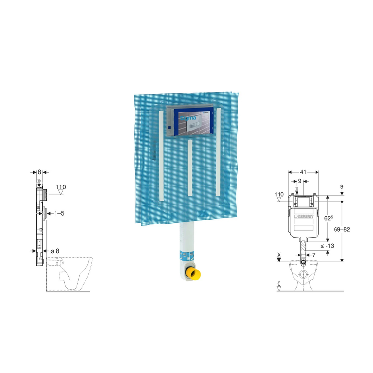 cassetta geberit di risciacquo da incasso sigma 8