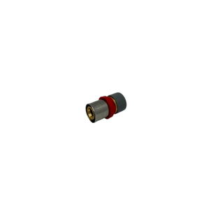 RACCORDO TIEMME DIRITTO DOPPIO A PRESSARE PER TUBO MULTISTRATO CON ATTACCO FASTEC diametro 20