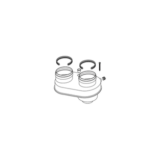 Sdoppiatore aria-fumi da  diam. = 60/100 mm