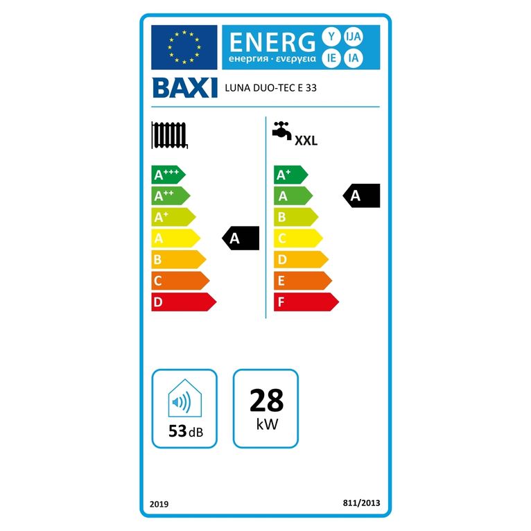 caldaia a condensazione baxi luna duo-tec e 33