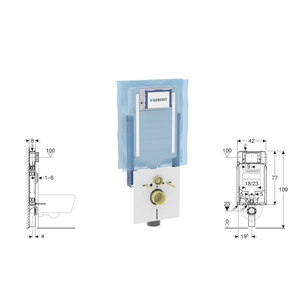 COMBIFIX GEBERIT DI RISCIACQUO ITALIA UP720 X WC SOSPESO