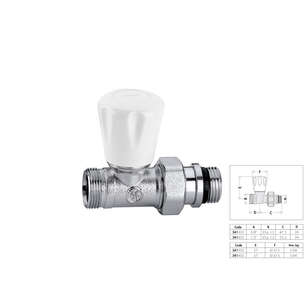 VALVOLA TERMOSIFONE 3/8 M PER RAME