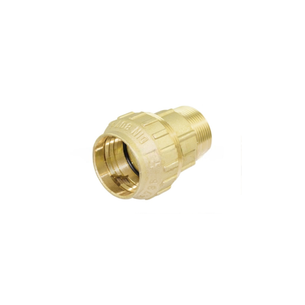 TIEMME RACCORDO A COMPRESSIONE COBRARING CON TENUTA O-RING ED OGIVA IN OTTONE PER TUBO PE-PEHD Pex  25 x 3/4" MASCHIO PN30