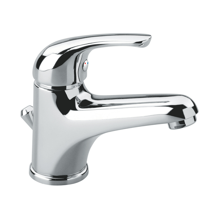miscelatore lavabo emmevi - serie giglio con scarico automatico