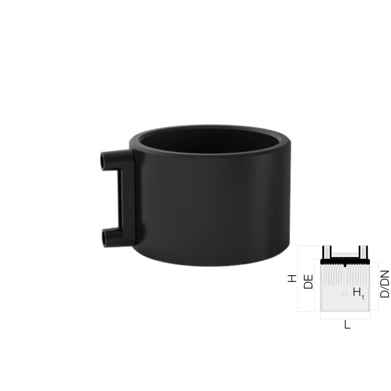 manicotto elettrico valsir hdpe diametro 125 a saldare