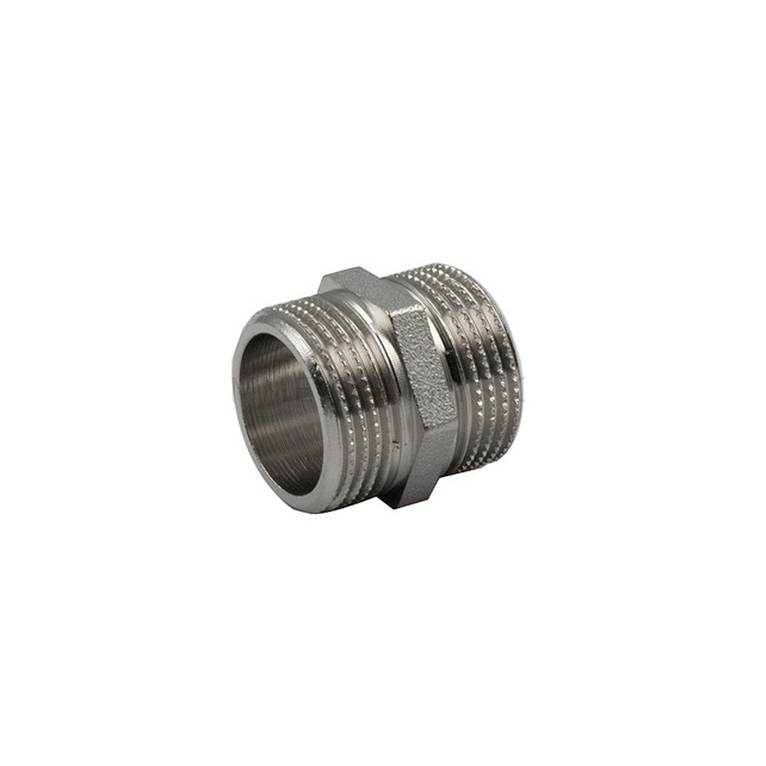 raccordo tiemme diritto nichelato maschio-maschio diametro 1x1