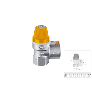 VALVOLA DI SICUREZZA SOLARE 3/4 - 1 F
