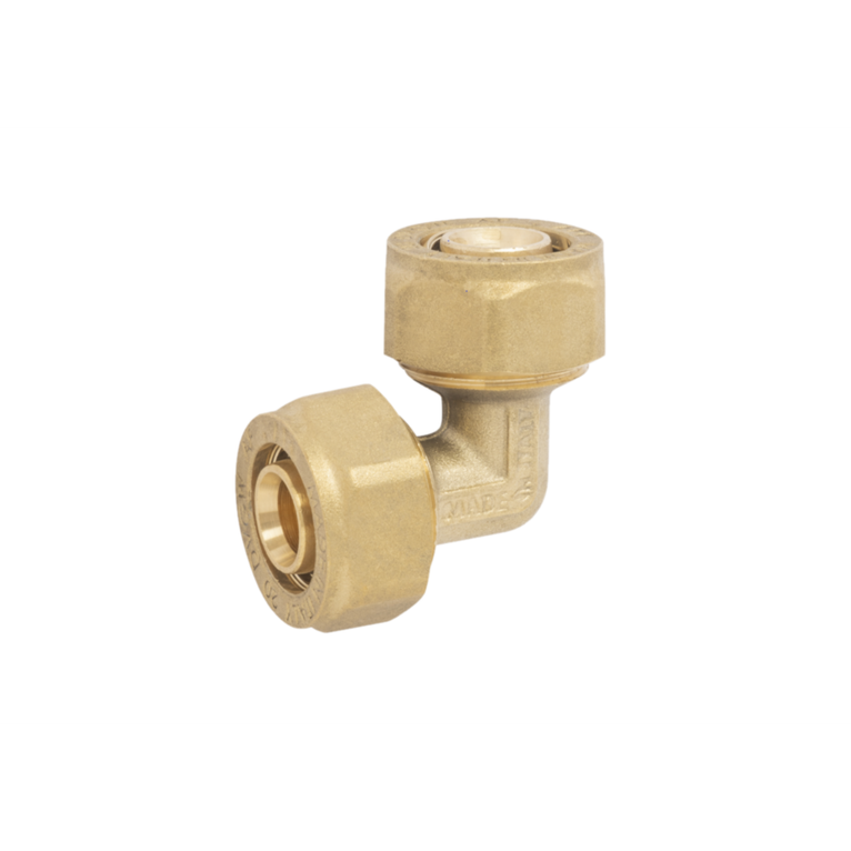 ape raccordo a gomito 26 x 26 per tubo multistrato a stringere
