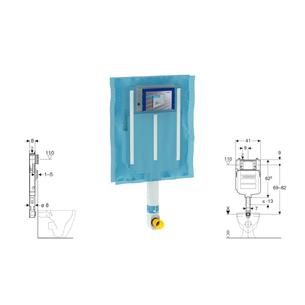 CASSETTA GEBERIT DI RISCIACQUO DA INCASSO SIGMA 8