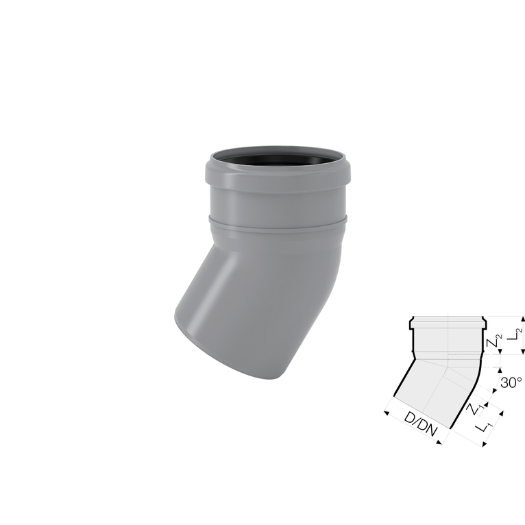 valsir curva innesto pp htb dn 110 - 30°